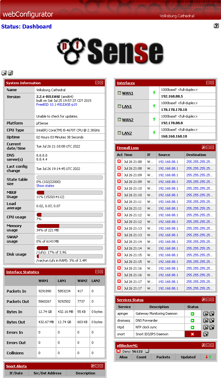 pfSense LAN 1
