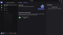 Screenshot depicting Discord's home screen in 2026