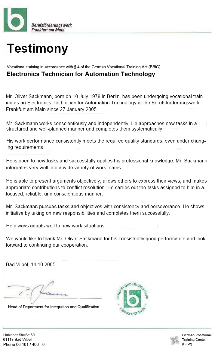 Interim Certificate in Automation Engineering